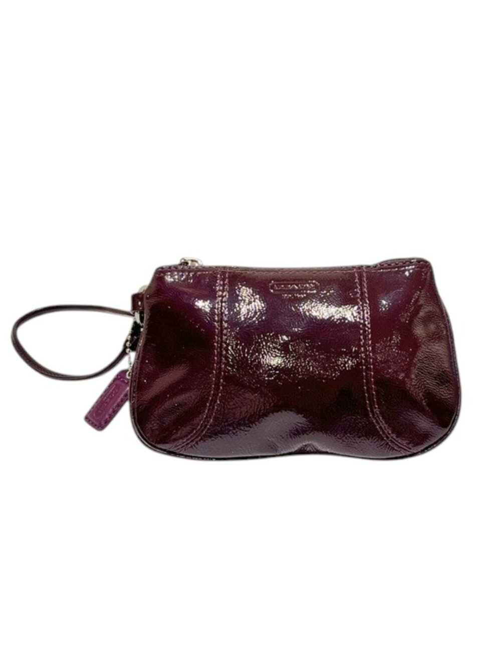 Coach Y2K VINTAGE Purple Plum Patent Leather Wristlet